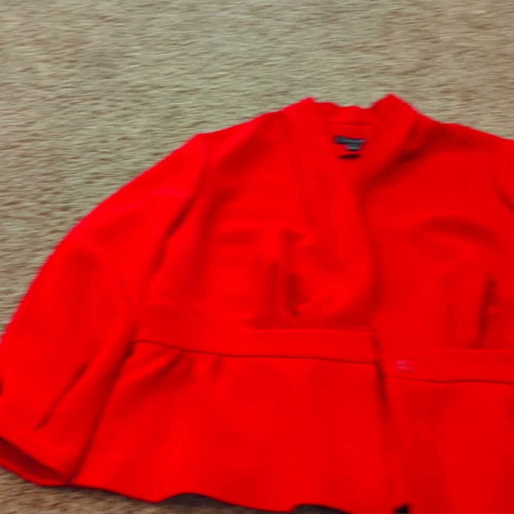 Halogen red size L jacket with peplum